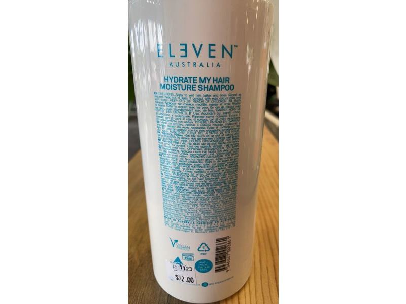 Eleven Australia Hydrate My Hair Moisture Shampoo, 33.8 fl oz/1 L