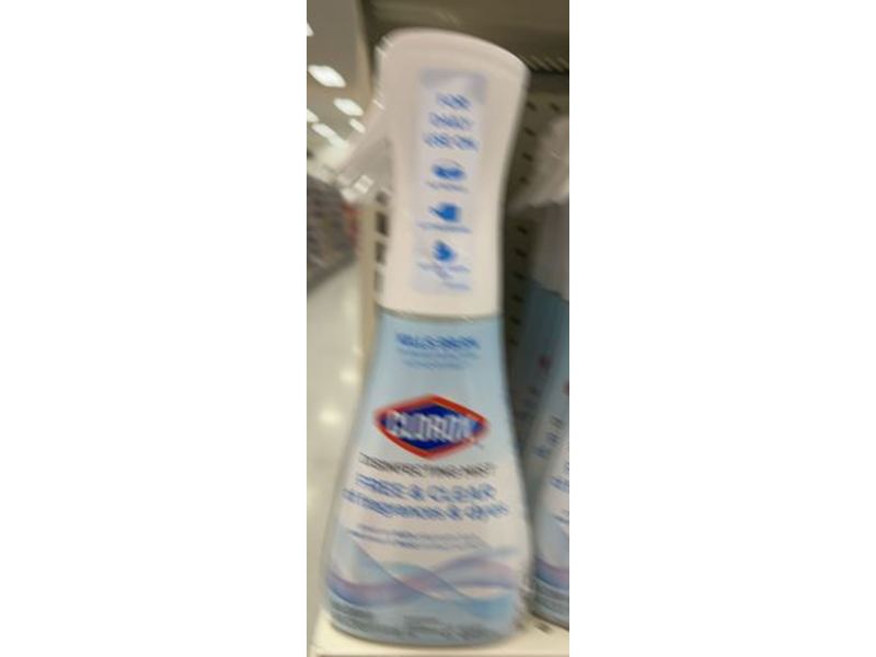 Clorox Disinfecting Mist Ready-to-Use, Free & Clear , 14 oz