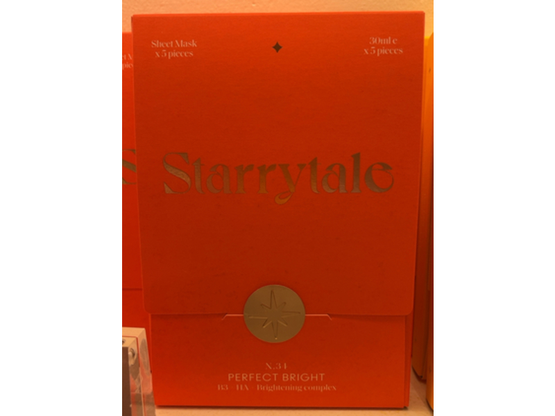 Starrytale, N.34 Perfect Bright Sheet Mask, 30 mL, 5 Count