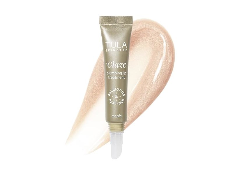 Tula Skin Care Glaze Plumping Lip Treatment, Maple, 0.28 oz/8 g