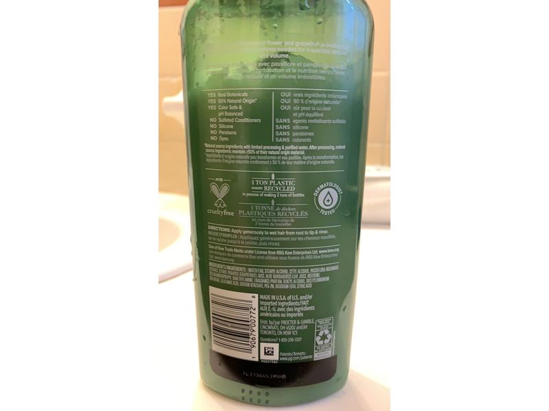 Herbal Essences Bio:Renew Conditioner, Sulfate Free, Passion Flower & Grapefruit, Volume, 13.5 fl oz/400 mL