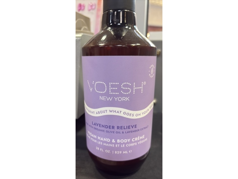 Voesh Hand & Body Creme, Lavender Relieve, 28 fl oz/829 mL