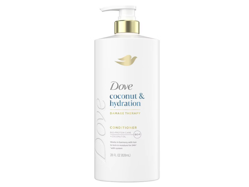 Dove Coconut & Hydration Conditioner, 28 fl oz/828 mL.