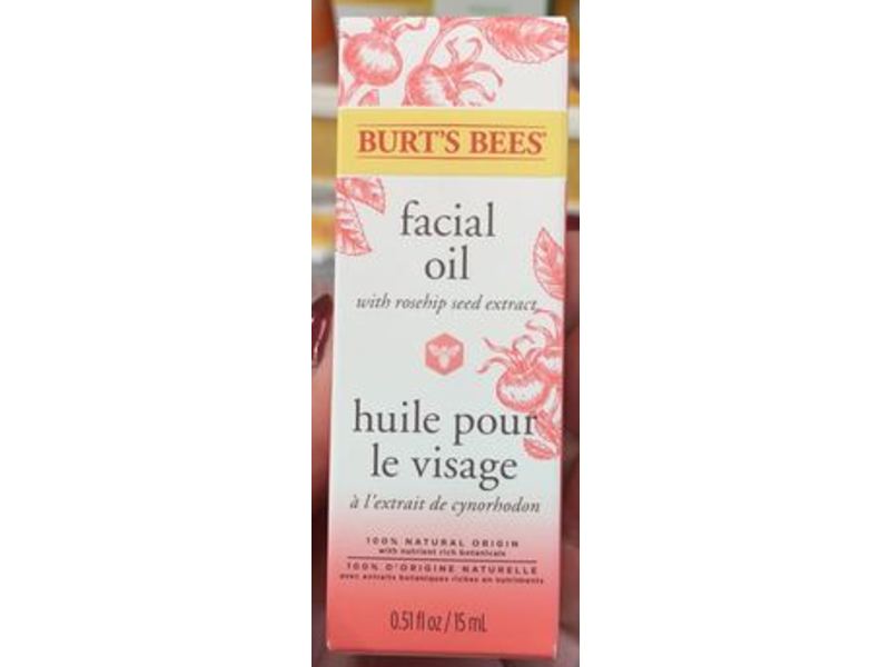 Burt's Bees Facial Oil, Rosehip Seed, 0.51 fl oz/15 mL
