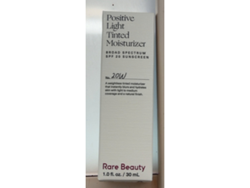 Rare Beauty Positive Light Tinted Moisturizer, SPF 20, 20W, 1.0 fl oz/30 mL