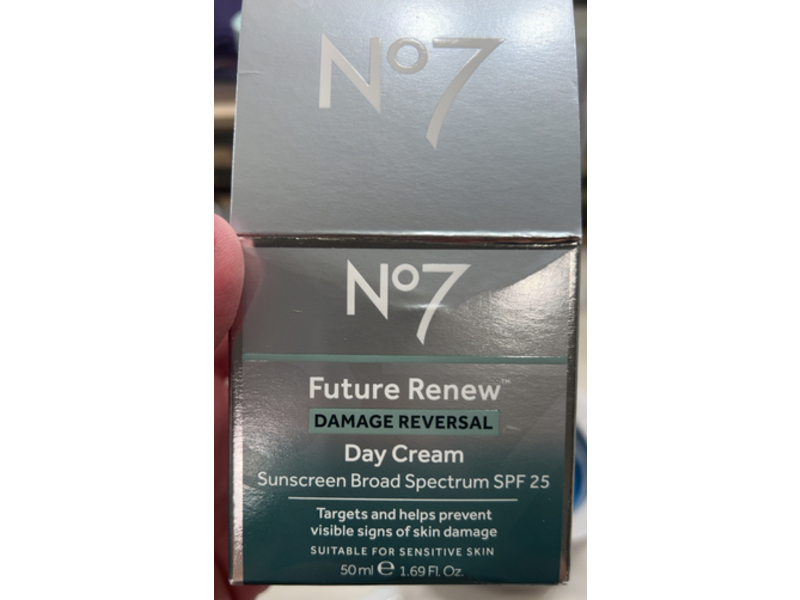 No7 Future Renew Damage Reversal Day Cream, SPF 25, 1.69 fl oz/50 mL