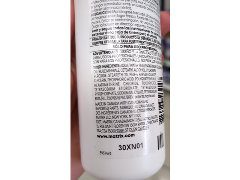 Matrix Coil Color Oil Cream Developer, 20 Volume, 8 fl oz/236 mL