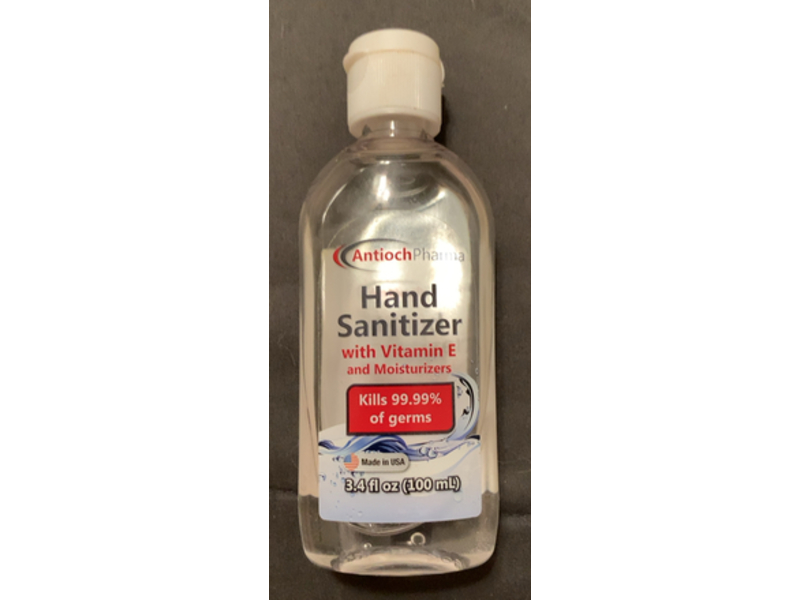 Antioch Pharma Hand Sanitizer, Vitamin E, 3.4 fl oz/100 mL