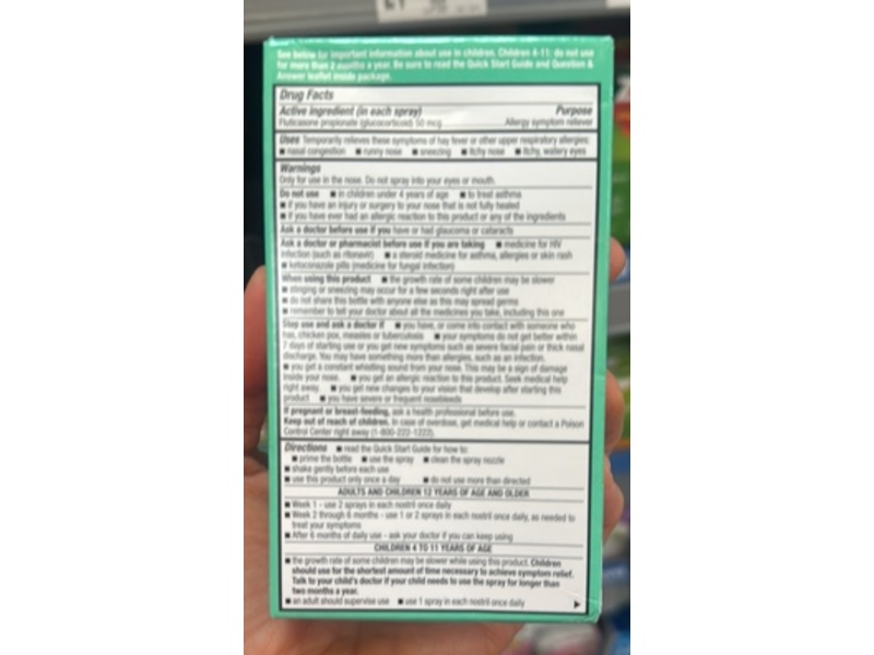 Equate Non-Drowsy Allergy Relief Nasal Spray, 1.24 fl oz/36.4 mL, Pack Of 2