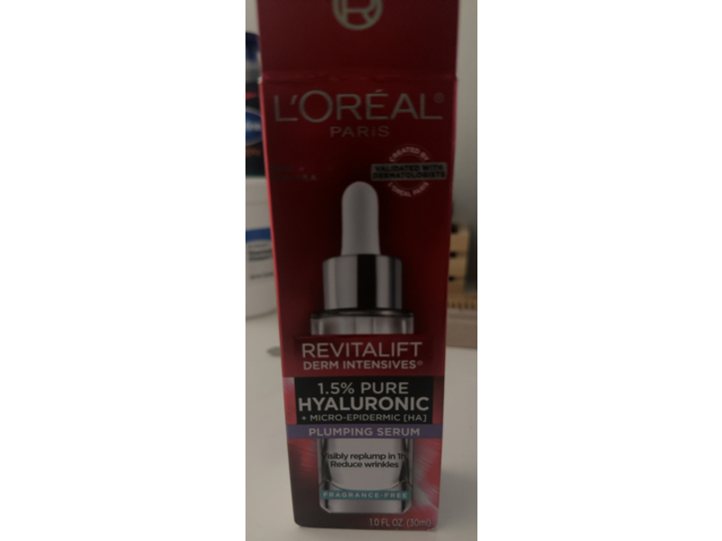 L'Oreal Paris Revitalift Derm Intensives Plumping Serum, 1.0 fl oz/30 mL
