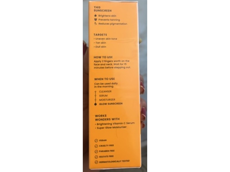 Foxtale Golden Hour Glow Sunscreen, SPF 50 PA++++, 80 mL