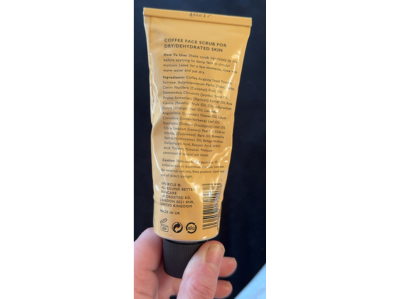 Upcircle Face Scrub, Coffee & Citrus Oils, 100 mL