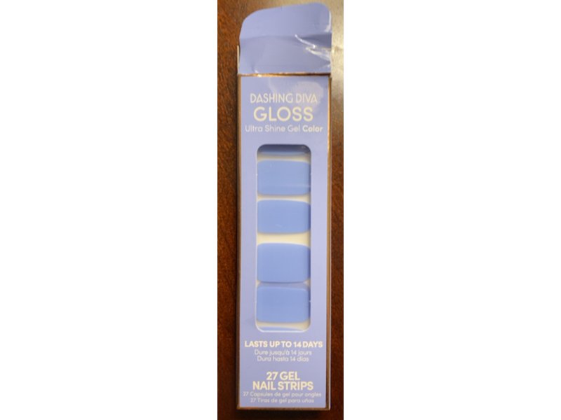 Dashing Diva Gloss Ultra Shine Gel Color Nail Strips, 27 Count