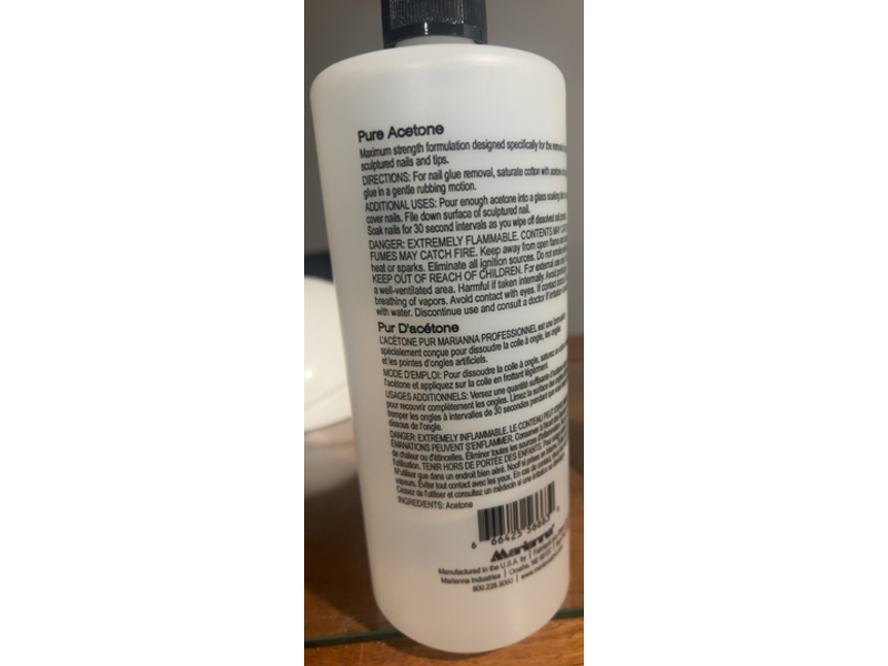 Marianna Pure Acetone, 32 fl oz/946 mL