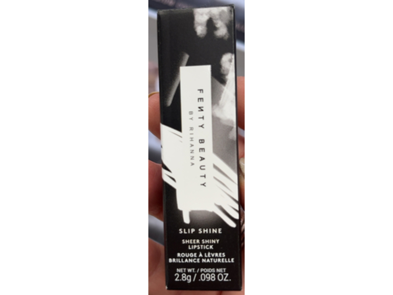 Fenty Beauty By Rihanna Slip Shine Sheer Shiny Lipstick, Glazed, 0.098 oz/2.8 g