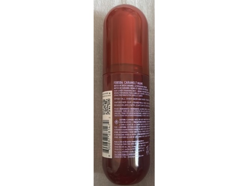 Nyx Professional Makeup Hair And Body Fragrance Mist, Caramelt Mami, 2.7 fl oz/80 mL