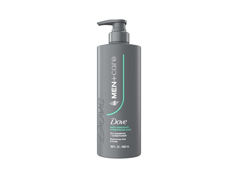 Dove Men+Care 2-In-1 Shampoo + Conditioner, Antidandruff, 18 fl oz/532 mL