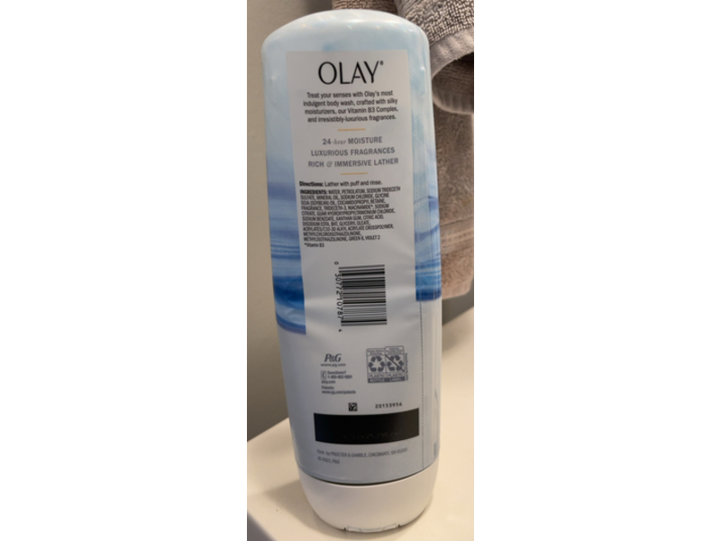 Olay Indulgent Moisturizing Body Wash, Notes Of Moonflower & Neroli Oil, 20 fl oz/591 mL