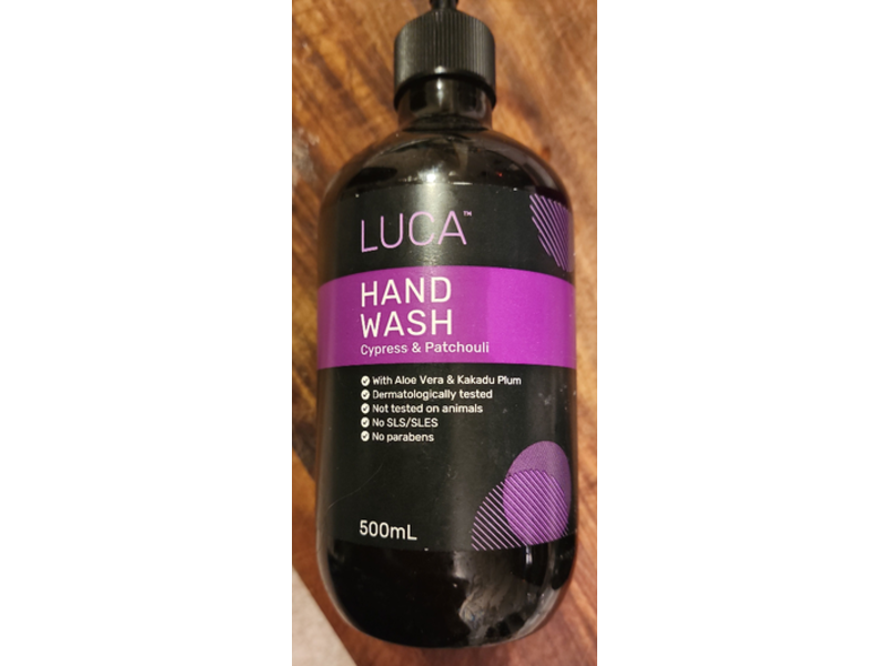 Luca Hand Wash, Cypress & Patchouli, 500 mL