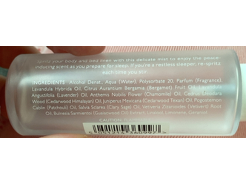 The White Company london, Soothing Sleep Mist, Lavender & Chamomile, 1.7 fl oz/50 mL