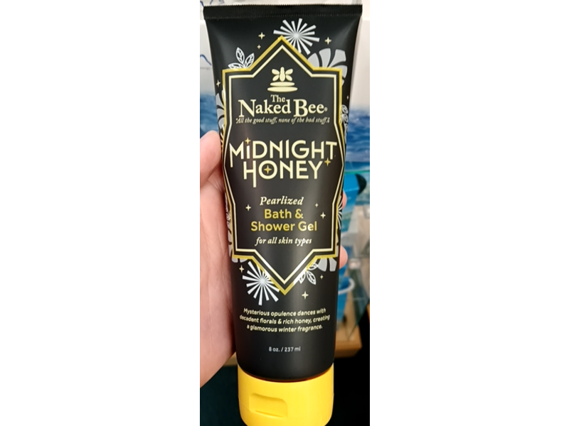 The Naked Bee Midnight Honey Pearlized Bath & Shower Gel, 8 oz/237 mL