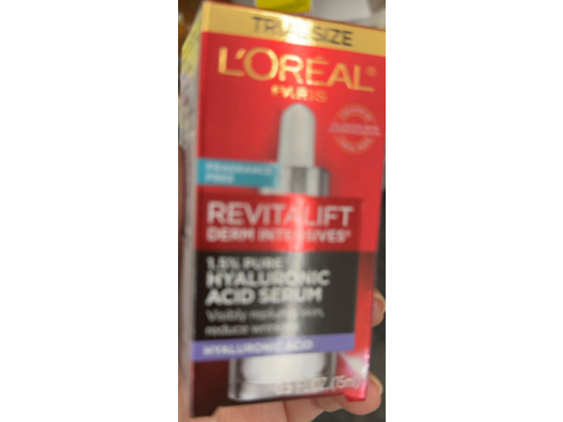 L'Oreal Paris Revitalift Derm Intensives Hyaluronic Acid Face Serum, 0.5 oz