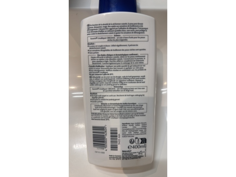 Eucerin Urea Repair Original Cleansing Gel, 400 mL