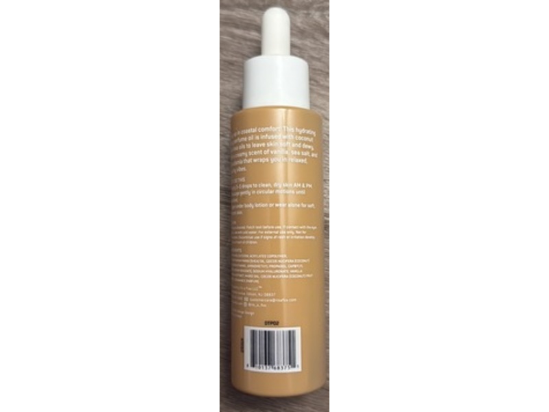 Spa Scentials Coastal Cream Hydrating Body Perfume Oil, Creamy Beachy, 3.2 oz/95 mL