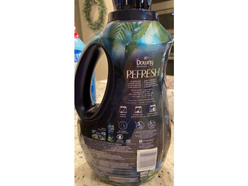 Downy Infusions Refresh Liquid Fabric Conditioner, Birch Water & Botanicals, 72 Loads, 48 fl oz/1.44 L