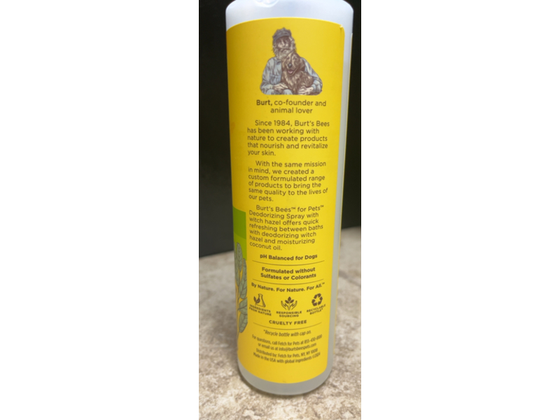 Burt's Bees Deodorizing Spray, Lemongrass & Sage, 10 fl oz/296 mL
