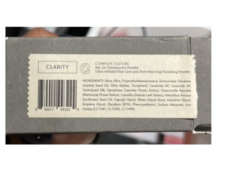 Complex Culture Set Go Translucent Powder, Clarity, 0.29 fl oz/8.22 g