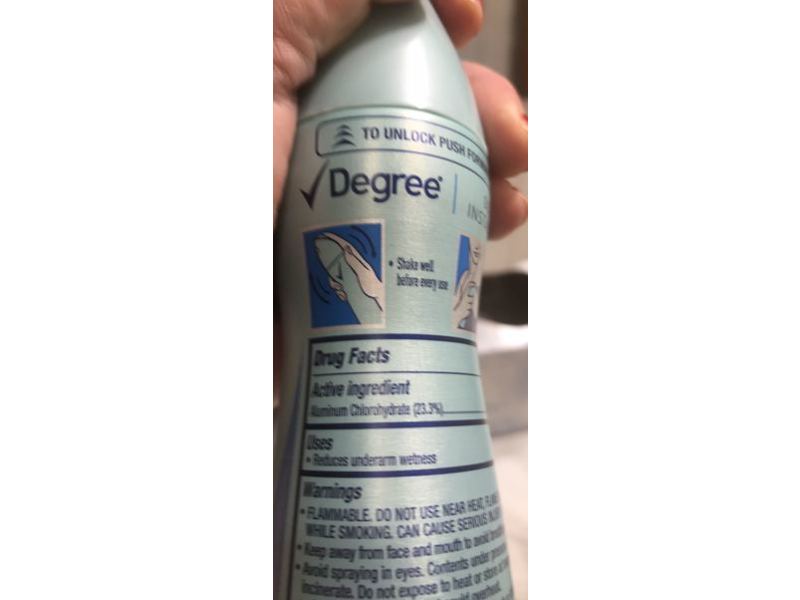 Degree Dry Spray Antiperspirant Deodorant, Shower Clean, 3.8 oz/107 g