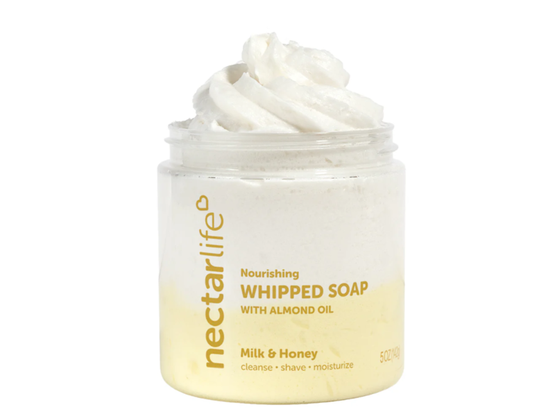 Nectarlife Nourishing Whipped Soap, Almond Oil Milk & Honey, 5 zo/142 g