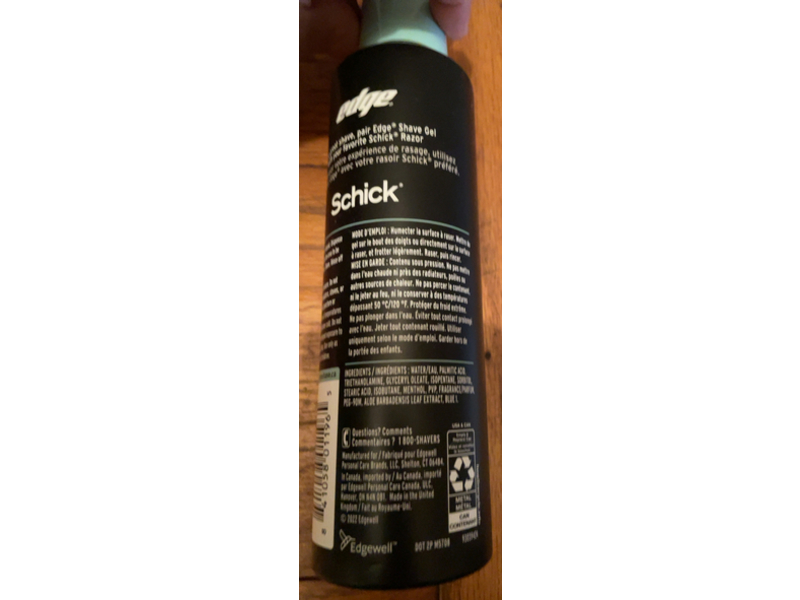 Edge Cooling Shave Gel, Eucalyptus & Tea Tree, 7 oz/198 g