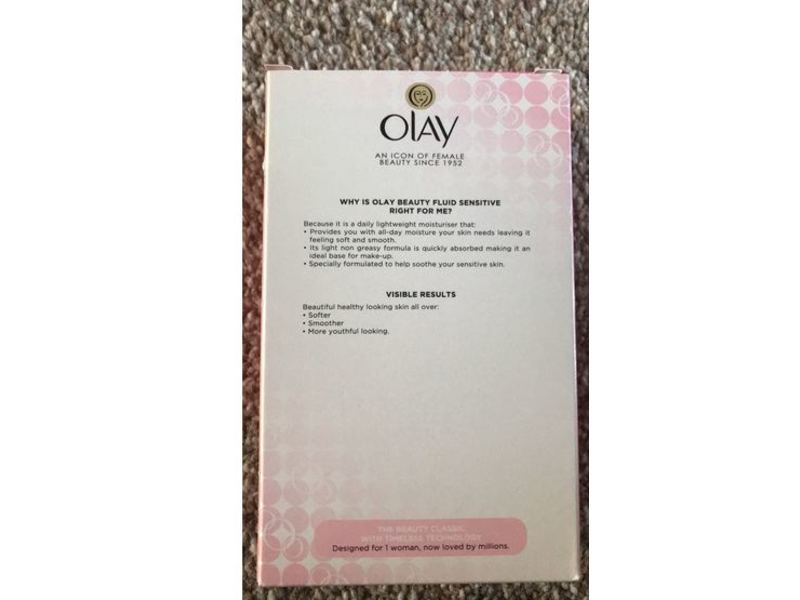 Olay Beauty Fluid Moisturizing Day Lotion, Sensitive Skin, 200 mL