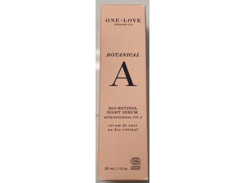 One Love Organics Bio-Retinol Night Serum, Botanical A, 1 fl oz/30 mL