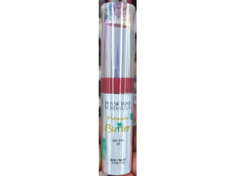 Physicians Formula Murumuru Butter Lip Cream, Pinkini, SPF 15, 0.12 oz/3.4 g