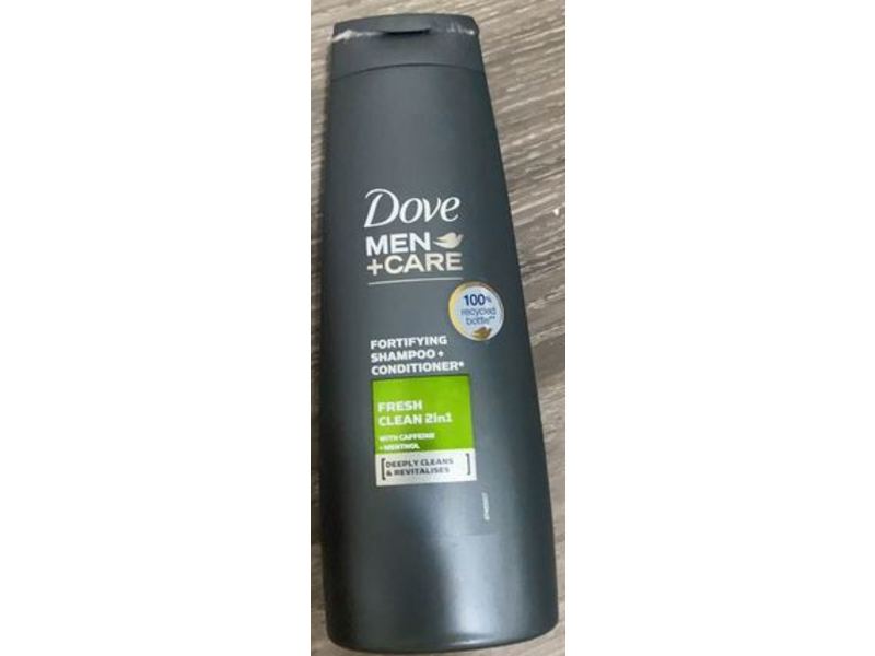 Dove Men + Care Fortifying Shampoo + Conditioner, Fresh Clean 2 In 1, 250 mL