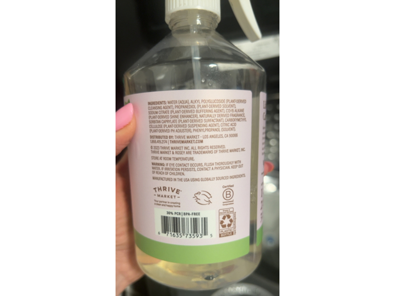 Rosey Wood Cleaner, Bergamot & Lavender Springs, 21 fl oz/621 mL