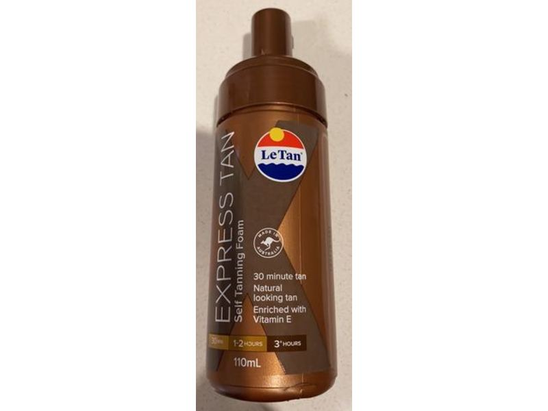 Le Tan Express Tan Self Tanning Foam, 110 mL