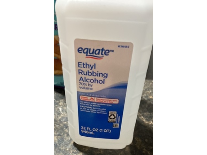 Equate Ethyl Rubbing Alcohol Antiseptic Solution, 70%, 32 fl oz/946 mL
