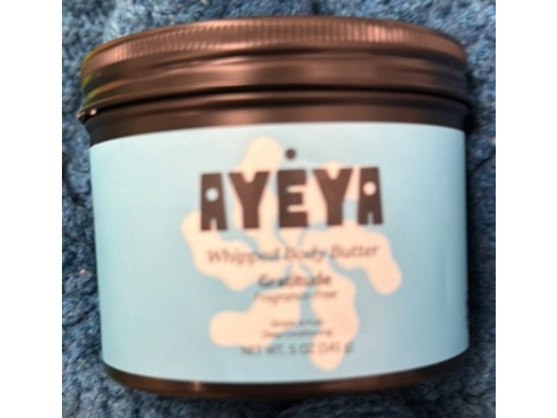 Ayeya Gratitude Whipped Body Butter, Fragrance-Free, 5 oz/141 g