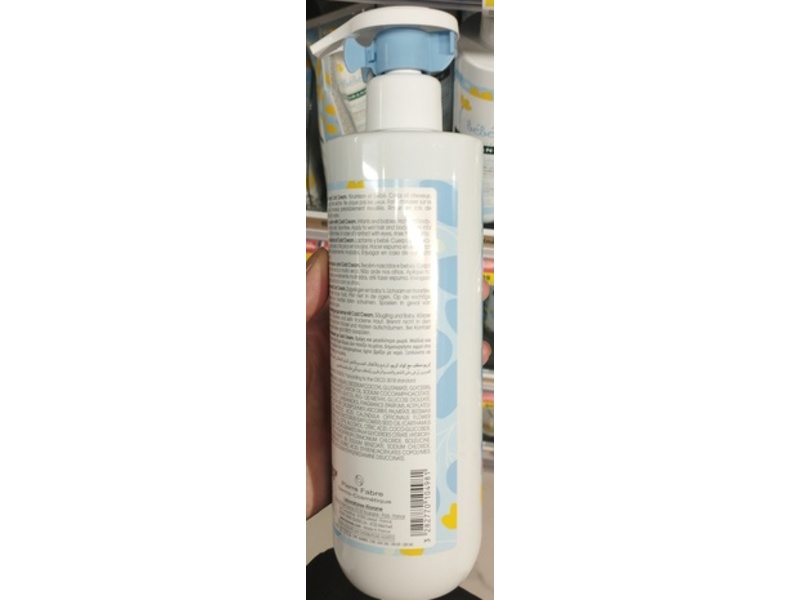 Klorane Baby Cleansing Cold Cream, Soothing Calendula, 16.9 fl oz/500 mL