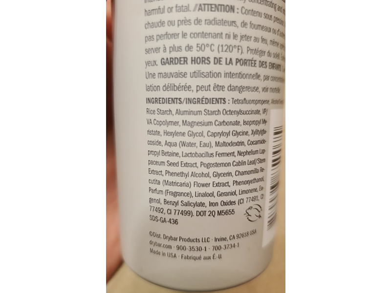 Drybar Detox Gentle Dry Shampoo, 3.5 oz/100 g