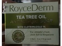 RoyceDerm Tea Tree Oil Antifungal Soap, Clotrimazole 1%, 4 oz/116 g, 2 Count - thumbnail 2