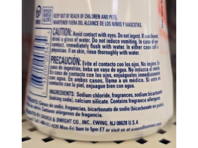 Arm & Hammer Light In-Wash Scent Booster, Peony Blossom, 24 oz/680 g