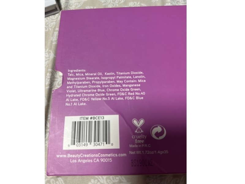 Beauty Creations Anna 35 Shades Eyeshadow Palette, 1.72 oz/1.4 g