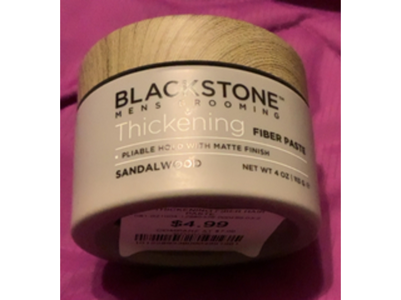 Blackstone Mens Grooming Thickening Fibre Paste, Sandalwood, 4 oz/113 g