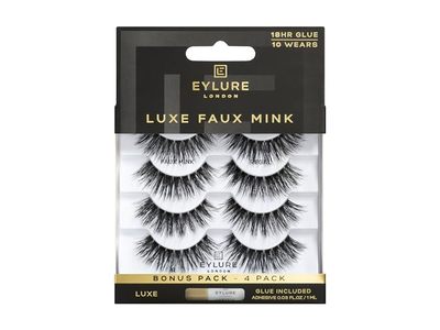 Eylure Luxe Faux Mink False Lashes, 10 Count