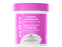 Almay Longwear & Waterproof Eye Makeup Remover Pads, 80 Count - thumbnail 1